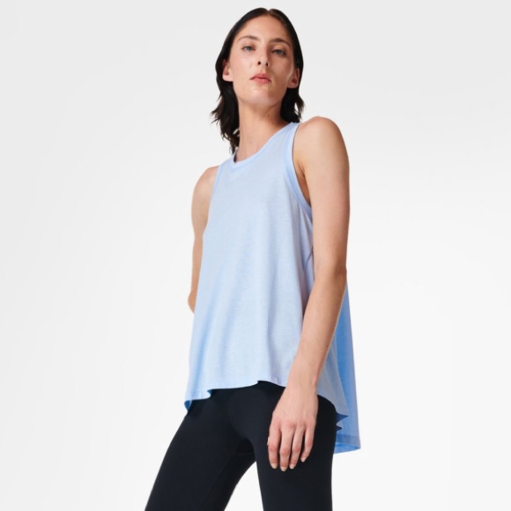 Brand New Sweaty Betty High Low “Easy Peasy” Pima Tank